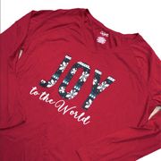 Extra large red JOY Christmas top