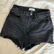 Abercrombie High Rise Curve Love Mom Shorts Size 26