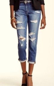 Boyfriend Slim Crop Jeans in Kency