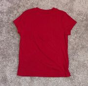 NWOT  Red Short Sleeve Slim Fit Ribbed T-Shirt