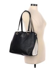 Nanette Lepore Black & White Gold Grommet Large Shoulder Bag Handbag Purse