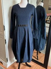 Large Navy Blue Dress