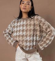 BILLIE HOUNDSTOOTH SWEATER