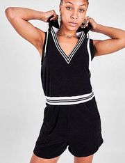 Sleeveless Hooded Romper Size S