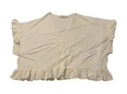 Bishop + Young Ruffle Sleeve Tee size small NWT