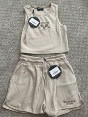 White Fox Shorts Set 