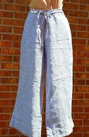 striped Capri Linen pants