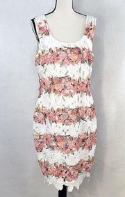 NWT Bisou Bisou floral lace sleeveless dress