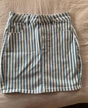 Blue Stripe Skirt