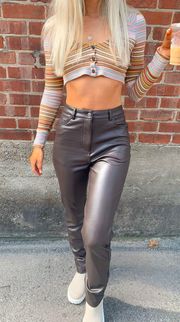 Brown Leather Pants