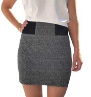 Club Monaco Soot Black Jupe Imani Skirt Size S/P