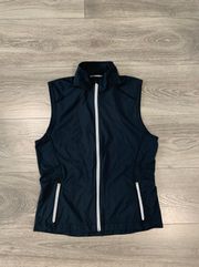 Athletic Black zip up Vest