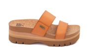 Women's Reef Cushion Vista Hi Slide Sandal - Natural size 5