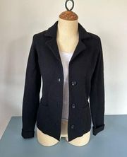 Adrienne Vittadini womens black sweater blazer cardigan size XS