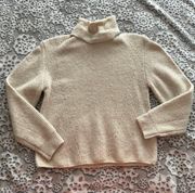 Cream Turtleneck Sweater