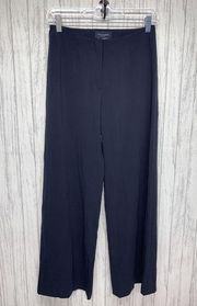 Womens Size 40 (US 4) Piazza Sempione Marilyn Wide Leg Pants Navy EUC