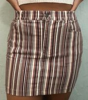 Forever 21 Women's Striped Mini Skirt