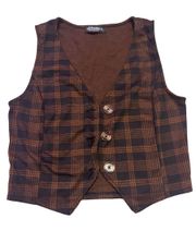 Plaid Vest 