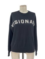 Spiritual Gangster Cashmere Blend Visionary Sweater in Black Size XS