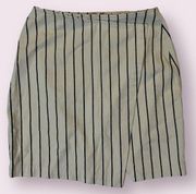 Madewell Asymmetrical Striped Mini Skirt