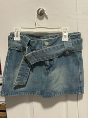 Denim Mini Skirt