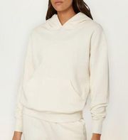 NWT WeWoreWhat Oversized Hoodie Brush Back French Terry Off White Size XS $95