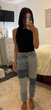 PacSun Patched Mom Jeans