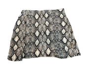 Sadie & Sage Snakeskin Print Pull On Mini Skirt - Women's Small