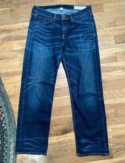 Rag & bone Jeans Crop Straight Leg Mid-Rise size 29 dark blue wash