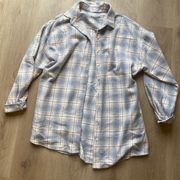 Vestique light blue flannel NEVER WORN