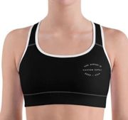 SHESHREDS.Co Black & White Kitty Sports Bra