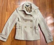 EXPRESS DESIGN STUDIO Wool Blend Double Breasted Coat Size XS