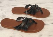 Black Sandals, Size 8