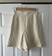 Authentic Valentino Cream Short/Skirt Silk