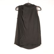 NWT Halston Office Casual Sleeveless Black Top Size 6