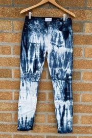 parker smith ava skinny jeans in marble sky size 27