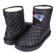 New England Patriots Cuce Women's Quarterback Quilted Boots Sz 10 NIB Black