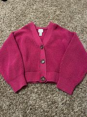 Pink Sweater Cardigan