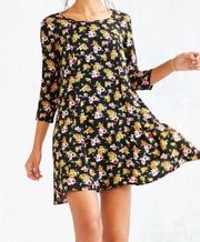 3/4 Sleeve Voluminous Swingy Dress