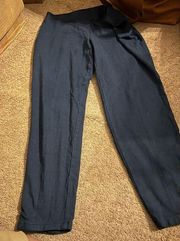 H by halston pull on blue pants L