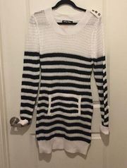 Planet Gold striped sweater dress