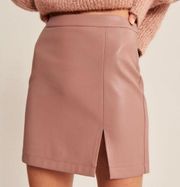 NEW Abercrombie & Fitch Vegan Leather Skirt Pink Brown A&F Women’s Size Small S