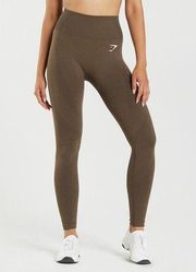 Gymshark VITAL SEAMLESS 2.0 LEGGINGS Brown Size Medium