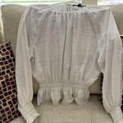 MARC NEW YORK LONG SLEEVE SHIRT FOR WOMEN SIZE S COLOR WHITE