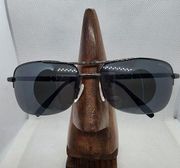 Kenneth Cole Reaction Gunmetal & Black Aviator Sunglasses