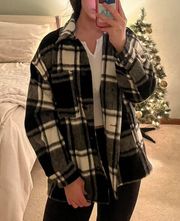 ZARA Fleece Lined Flannel Shirt / Coat