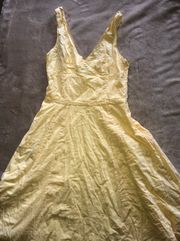 Yellow A Line Dress