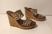Tory Burch Nori Wedge cork heel sandal women - fits size 7