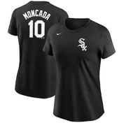 Nike  Women's Chicago White Sox Yoán Moncada #10 Black T-Shirt New 100% Large