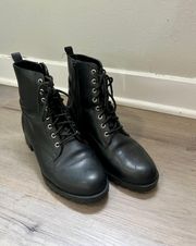 Leather Combat Boots